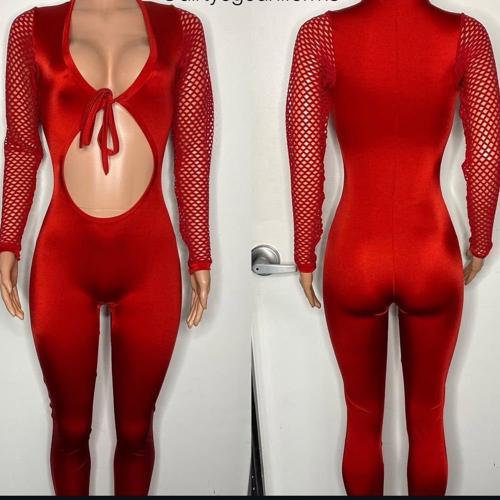 Long Sleeve Cutout Jumpsuit (GREEN)